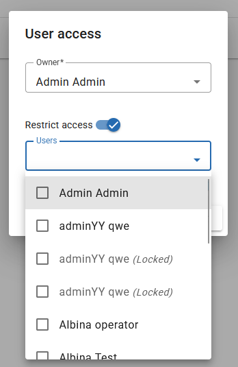 Rescrict User Access