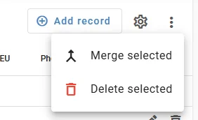 Merge and Bulk delete